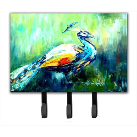 Carolines Treasures Proud Peacock Green Leash Or Key Holder MW1160TH68