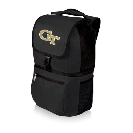 Picnic Time Family Of Brands NCAA Georgia Tech Yellow Jackets Zuma Backpack Cooler Lunch Cooler, Black 634-00-175-194-0