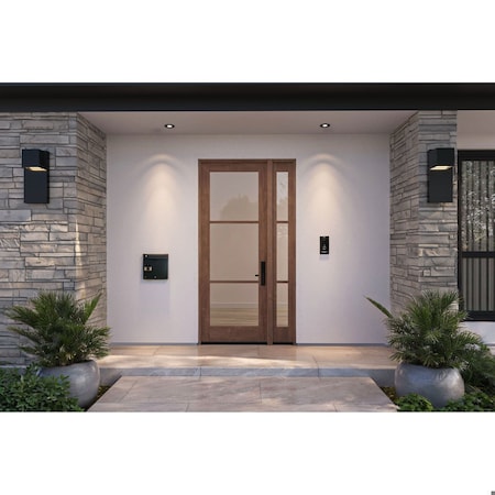 Doornmore G103, 51.5" x 98" ( 36" Door + 12" Side) Right Hand, Mahogany SDL 3 Lite Exterior Door G103-SW-3696-G103-SL_1-1_RI