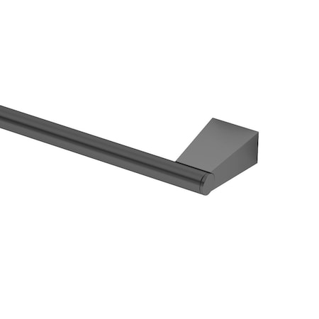 Gatco Bleu 24" Towel Bar, Matte Black 4710MX