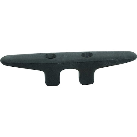 Us Hardware Mobile RV Boat Cleat, 6 in, Screw Mounting, Nylon, Black M-316C