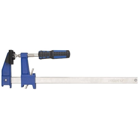 Vulcan Ratchet Bar Clamp, 12 in Max Opening Size, 2-1/2 in D Throat, Steel Body JL-SH023-60030