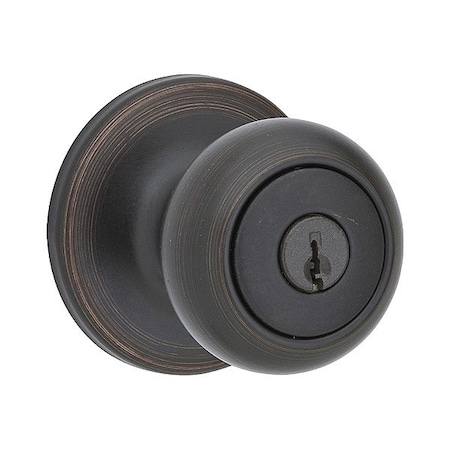 Kwikset Door Knob Lockset, 1 3/8-1 3/4" Thick 400CV-11P-SMT-6AL-RCS