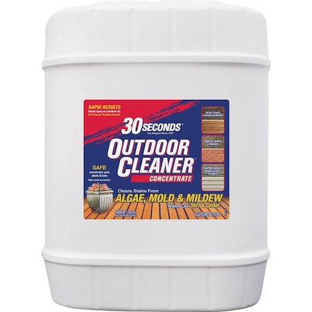 30 Seconds Outdoor Cleaner 5 Gal. Concentrate Algae Mold & Mildew Stain Remover 5G30S