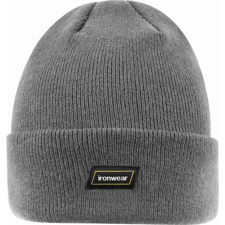 Ironwear Acrylic Knit Cuffed Beanie Hat, OSFA, Grey 1243-G