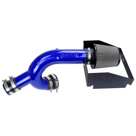 Hps Performance Air Intake Kit with Heat Shield, Blue, 827-787BL