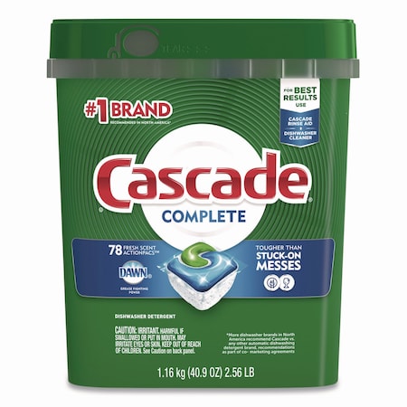 Cascade Action Pacs, Fresh Scent, 40.9 oz Tub, 78PK 97722