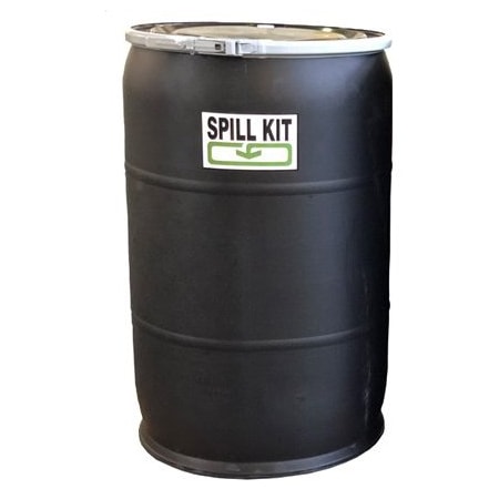 M&B Absorbents Oil Spill Kit, Includes 55 Gal. Poly Drum 18019