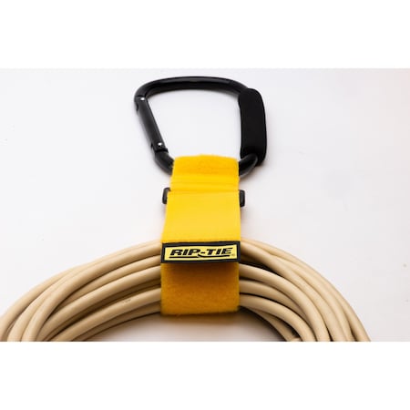 Rip-Tie Cable Tie Strap, 24 in L, 6 in Max Bundle Dia., Black, Nylon, 90 lb Strength, 10 PK J-24-E10-BK