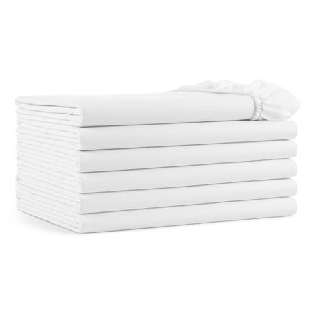 Arkwright Home T300 Sateen Fitted Sheet - Queen - Pack of 6, 6PK P-T300-608012