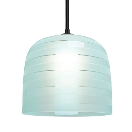 Besa Lighting Mitzi 10 Stem Pendant, Cyan, Black Finish, 1x9W LED 1TT-MITZI10CY-LED-BK