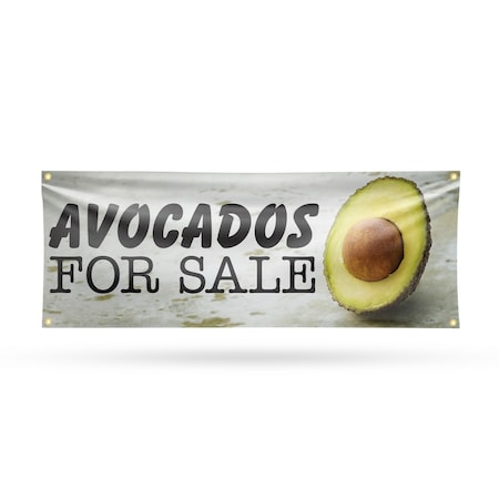 Signmission Avocados for Sale, 18 Inch x 48 Inch, Vinyl Banner B-30474