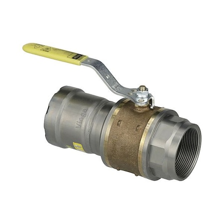 Viega Manual Two-Way Ball Valve, 6.78 in L 30655