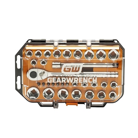 Gearwrench Mechanics Hand Tool Set, 35-Piece, Chrome GW72SWS38