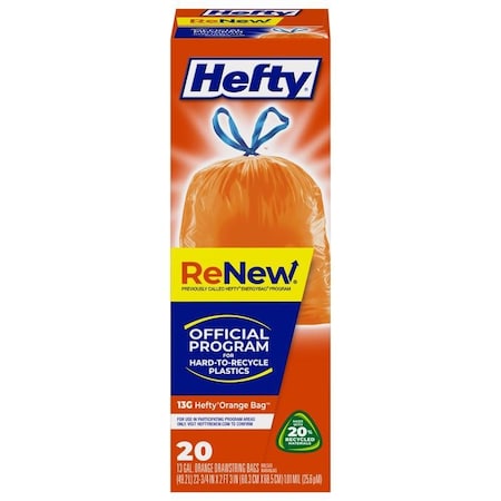 Hefty Recycling Bags, Gray, 20 PK E88602