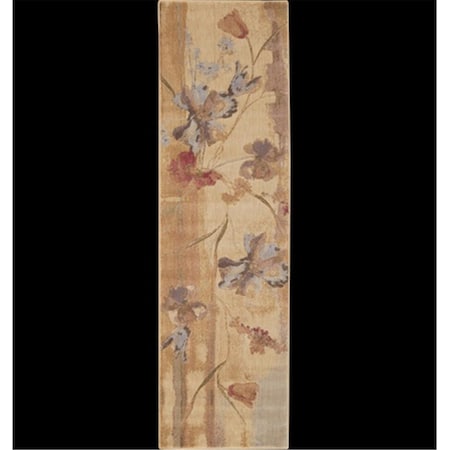 Nourison 57697 Somerset Area Rug Collection Beige 2 ft 3 in. x 8 ft Runner 99446576972