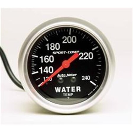 Auto Meter 3432 SportComp Water Temperature 120240 Degrees F A48-3432