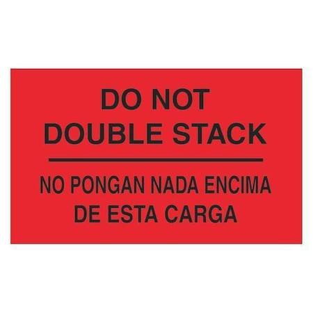 Tape Logic Label, NoPonganNadaEncimaDeEstaCarga, 3x5 DL3051