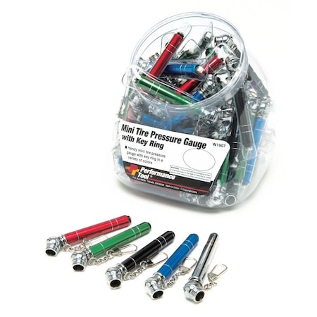 Performance Tool TIRE PRESSURE GAUGE W/ KEYCHAIN W1907