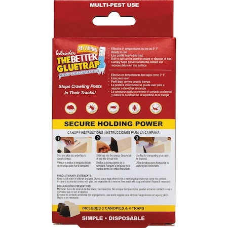 Intruder The Better Glue Trap Cold Temperature Mouse Trap, 4PK 17505