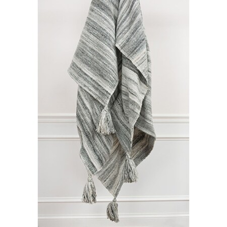 Homeroots Gray Woven 100% Poly Pet Throw Blanket 519083