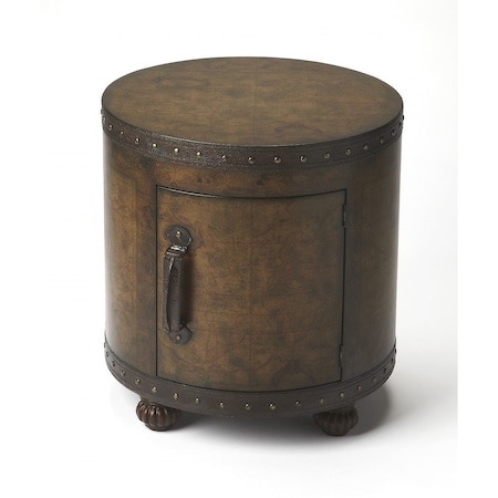 Homeroots 20" Brown Wood Round Coffee Table 389942