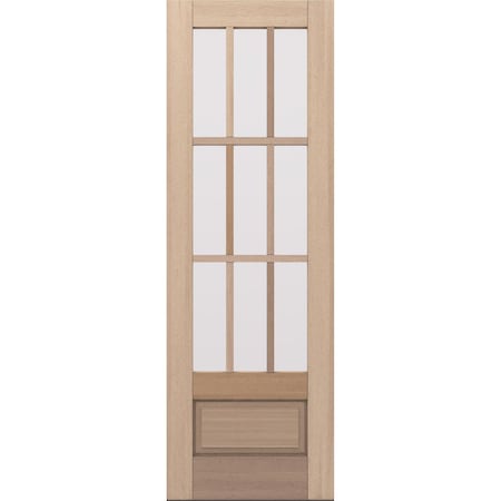Doornmore G7509, 33.75" x 98" ( 32" Door) Right Hand, Mahogany SDL 9 Lite, 3/4 Lite Exterior Door G7509-SW-3296_1_RI