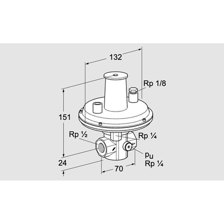 Honeywell Kromschroder GOV, GAS, VGBF 15R40 1Z NOTE THIS IS GENER KS86044011
