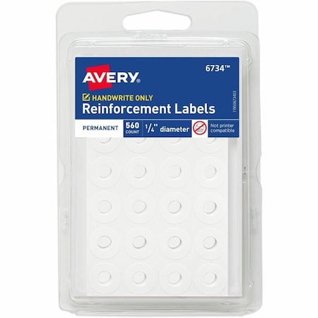 Avery Self-Adhesive Reinforcement Label, PK560 6734