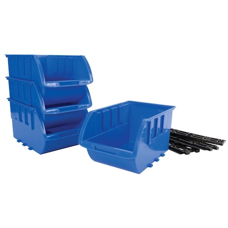 Perform Tool Storage Cabinet Drawer 91/4 In Length x 6 In Width x 5 In Height Blue Large Bins W5196