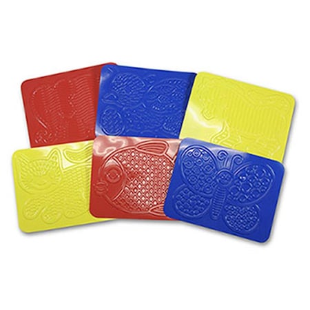 Roylco Junior Rubbing Plates 8 .50 X 11 6 Designs R-48231