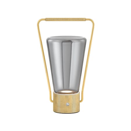 Hudson Valley Lighting Booker Integrated LED Rechargeable Table Lamp in Aged Brass L2831-AGB