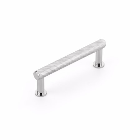 Schaub 3-1/2in Center to Center Pub House Knurled Cabinet Pull Polished Chrome Finish 5003-26