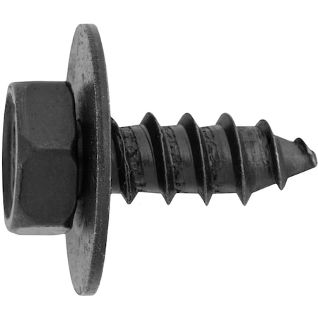 Auveco Phillips Hex Head M6.3-2.5 x 16mm. Black E-Coat, 50PK 25237