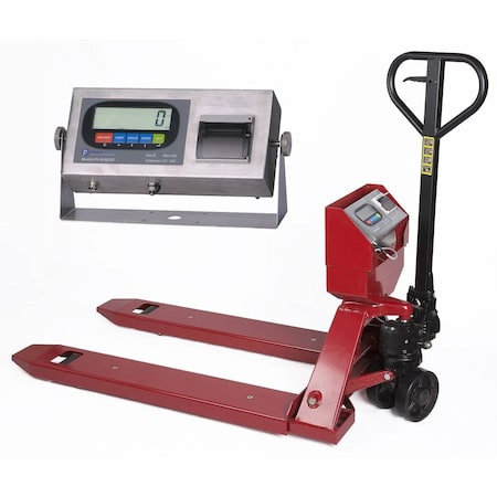 Prime Systems New PS-5000PJ Pallet Jack Scale with Built-in Printer l 5000 lb Capacity PS-5000PJ+202SS+non-NTEP