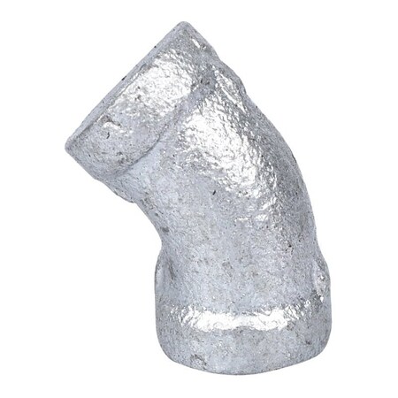 Prosource Exclusively Orgill Pipe Elbow, 18 in, Threaded, 45 deg Angle, SCH 40 Schedule, 300 psi Pressure PPG120-6