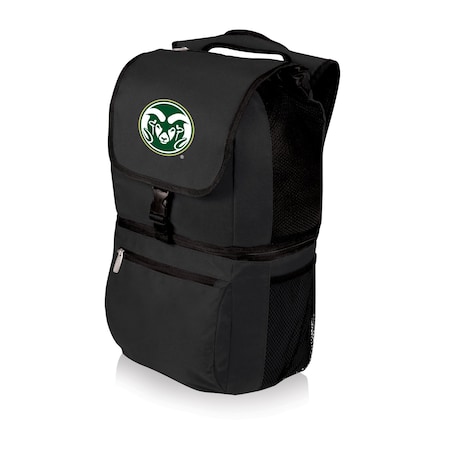 Picnic Time Family Of Brands NCAA Colorado State Rams Zuma Backpack Cooler - Soft Cooler Backpack - Lunch Cooler, Black 634-00-175-134-0
