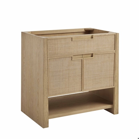 James Martin Vanities Solene 36 in. Single Vanity, Seaside Oak D225-V36-SSO
