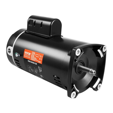 Vevor 2HP Pool Pump Motor 230V 60Hz 7.8Amps 56Y 3450RPM 50F/250V Capacitor HM16085ECb