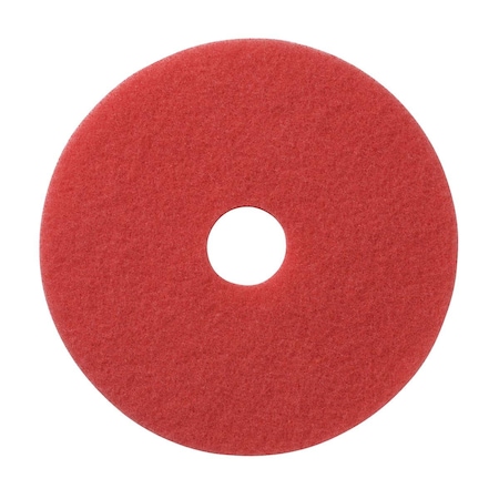 Medline Low-Speed Buffing Floor Pad, Red, 20in, 5PK EVSPBUFF20R