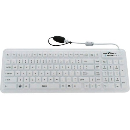 Sealshield SEAL GLOW WATERPROOF SILICONE KEYBOARD- BACKLIT W/MAGNETIC BACKIN SW106G2M