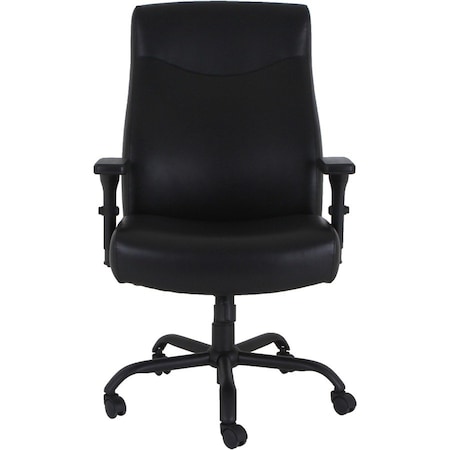 Lorell Big & Tall Executive High-Back Chair With Adjustable Arms, Black LLR48846