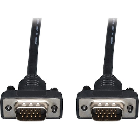 Tripp Lite 10FT VGA COAX MONITOR CABLE LOW PROFILE WITH RGB HIGH RESOLUTION HD14 M/M 10FT P502-010-SM