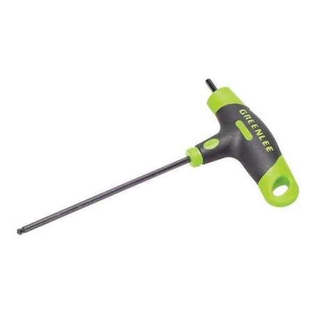 Greenlee SAE Plain Ball Hex Key Hex Key, 1/8" Tip Size, 4 5/64 in Long, 1 11/16 in Short 0254-44