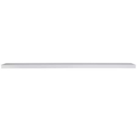 Homeroots 75in White Wooden Wall Mounted Floating Shelf 400828