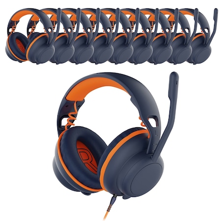 Delton Ascent Over-Ear Kids Learning Computer Headset USB/USBC Headphones with Microphone 20-Pack S35