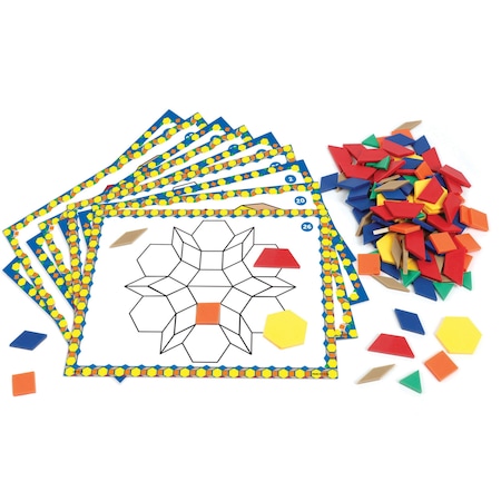 Learning Resources Pattern Block Design and Discover Set LER6134