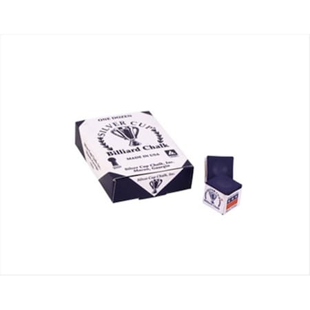 Billiards Accessories Silver Cup Chalk - Box of 12 Purple, 12PK CHS12 PURPLE