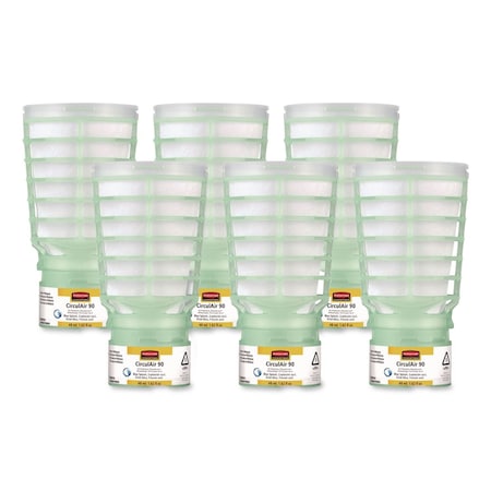 Rubbermaid Commercial CirculAir 90 Passive Air Care Refill, Blue Splash, 48 mL, 6PK FG402112