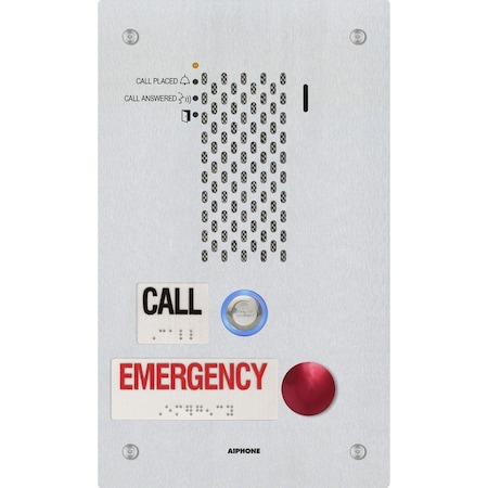 Aiphone Call Entrance Station, 11-11/16" H IX-SSA-2RA